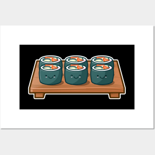 Sushi Rolls Posters and Art